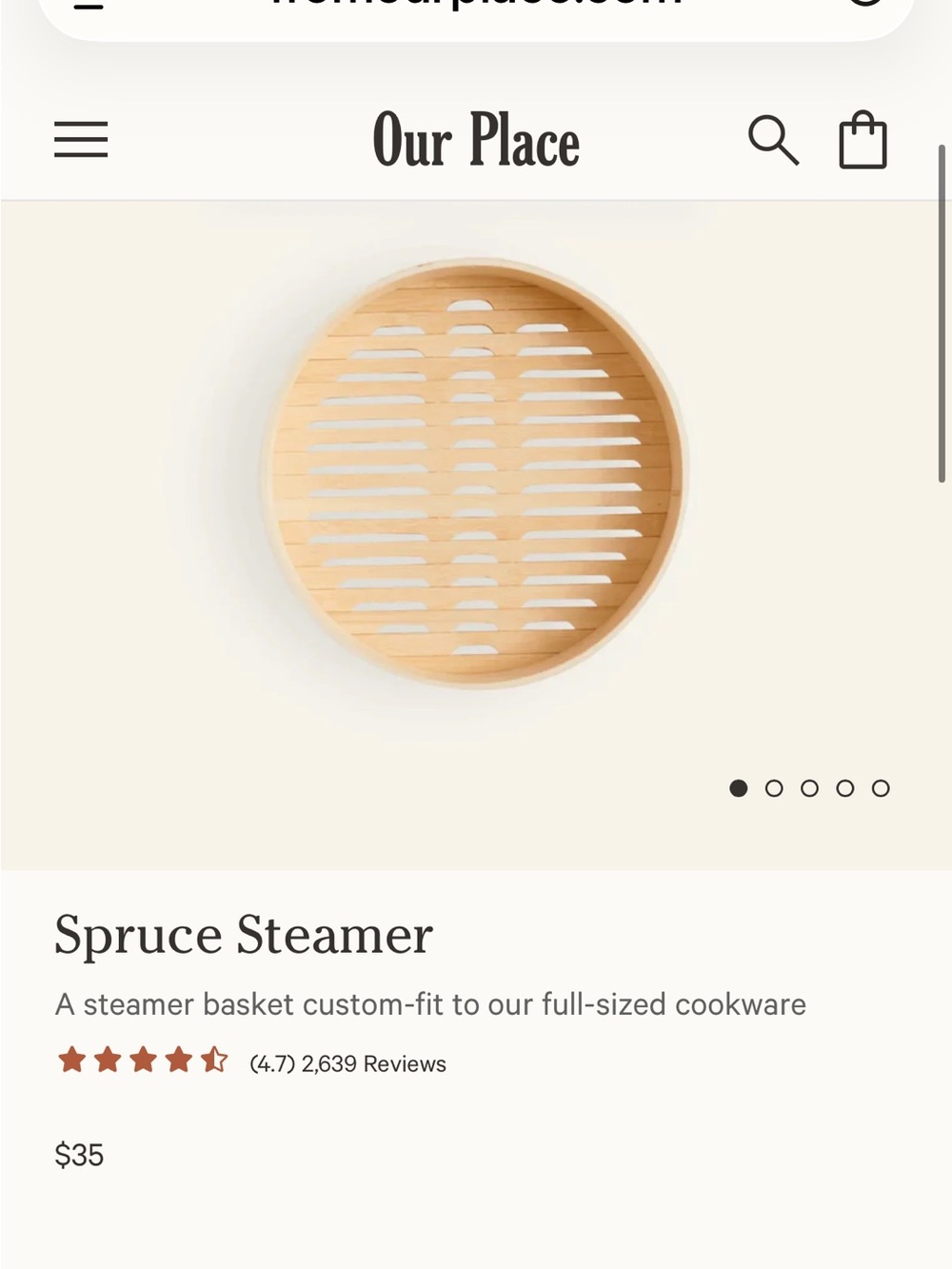 Our Place Dumpling, Single Spruce steamer ,
